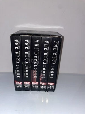 The Decalogue Box Set VHS 5 Tape Set English BAP Krzysztof Kieslowski Facets - Image 1 of 4