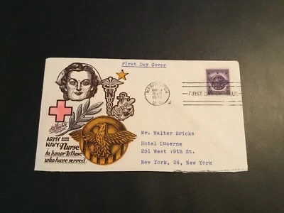 FDC 1946 #940-62 STAEHLE ARMY And NAVY NURSE In There HONOR Cachet  - Image 1 of 2