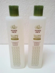 2 Pack Trader Joe's Tea Tree Tingle Shampoo 16 FL OZ Each Bottle - Picture 1 of 6