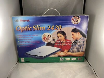Plustek Opticslim 2420 CIS Color Flatbed Scanner 2004 NEW NOS - Image 1 of 4