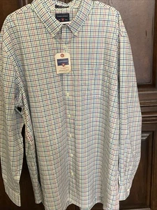 Saddlebred Big Tall Men’s Shirt Size 3XLT Button Up Long Sleeve Multi Check NWT - Picture 1 of 4