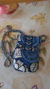 Vera Bradley Small Crossbody Bag – Blue, White & Black – Never Used - Picture 1 of 4