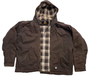 Bern Jacke Herren 2XL robust Outdoor Chore Mantel Ranch Farm braun kariert gefüttert 1 - Bild 1 von 9
