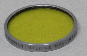 Series VI 6 41mm Drop-In Filter KODAK Wratten 8 K2 YELLOW B&W Contrast USA - Picture 1 of 1