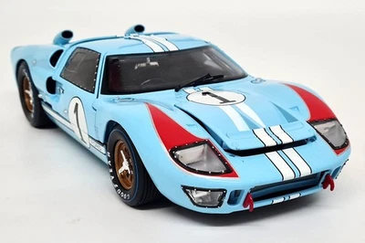 Shelby 1/18 Ford GT40 MK2 1966 Le Mans #1 Blue Diecast Scale Model Car - Image 1 of 4