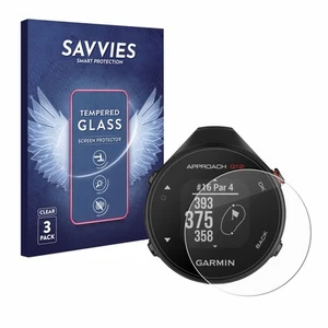 3x Savvies Schutzglas für Garmin Approach G12 Echt Glas Panzer Display 9H - Zdjęcie 1 z 7