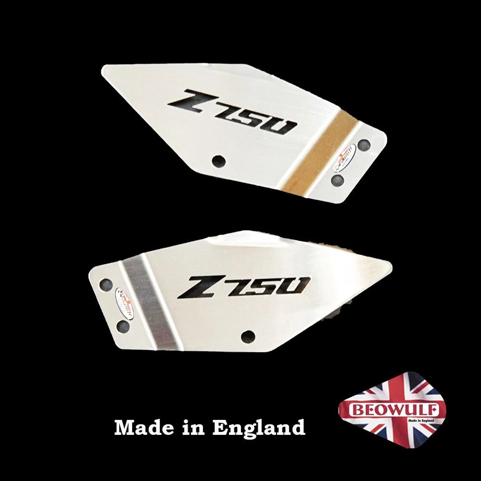 Kawasaki Z750 (07-14) Beowulf Foot Peg Heel Plates - Made in UK - Image 1 of 1