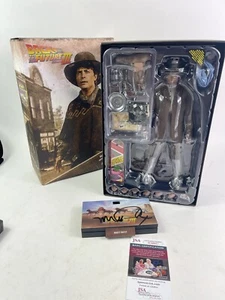 Hot Toys 1/6 Back to the Future Part III Figure Signed By Michael J. Fox JSA - Picture 1 of 11