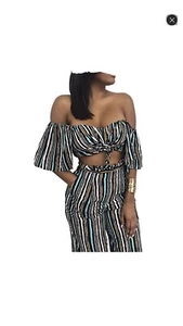Sexy Off Shoulder 2 Pieces Jumpsuit - Picture 1 of 7