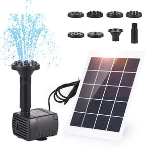 3W Solar Powered Fountain Submersible Water Pump Pond Kit Power Garden Panel - Picture 1 of 12