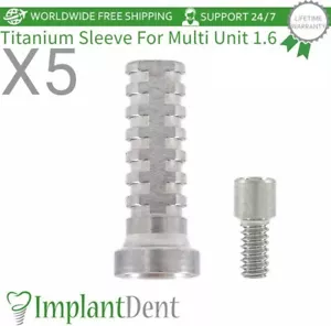 5x Funda Dental Titanio para Multi Unidad 1.6mm Herramienta de Odontología Protésica - Imagen 1 de 3