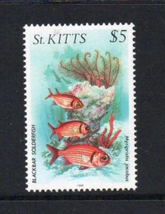 ST KITTS sin montar o nunca montado 1984 SG205 VIDA MARINA $5 - Imagen 1 de 1