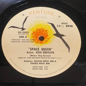 Disco Funk 12" --- King Errisson: Space Queen / Just Say Goodbye 12" - Venture - Picture 1 of 2