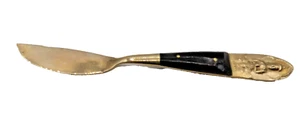 Siamese/Thailand Buddha Brass and Rosewood Cheese Knife - Picture 1 of 2