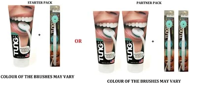 PEAK ESSENTIAL TUNG Brush with CAP + TUNG Gel - Tongue Cleaner Fresh Mint Taste - Fresh Breath