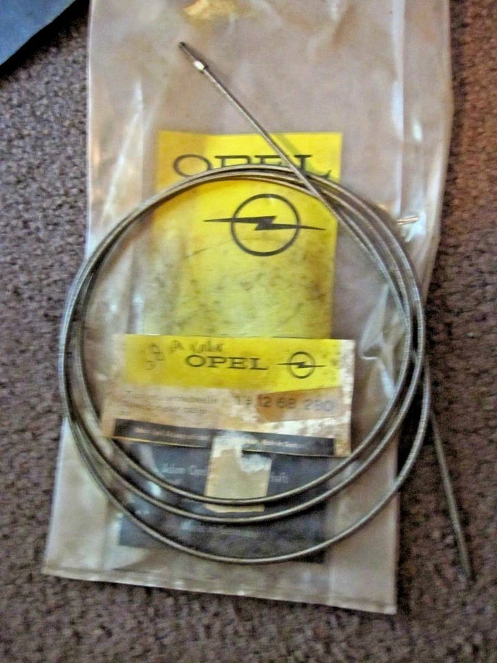 CABLE VELOCÍMETRO INTERIOR OPEL KADETT 1.5 Y 1.9 LITROS 1968 NUEVO STOCK ANTIGUO Foto 1 de 1