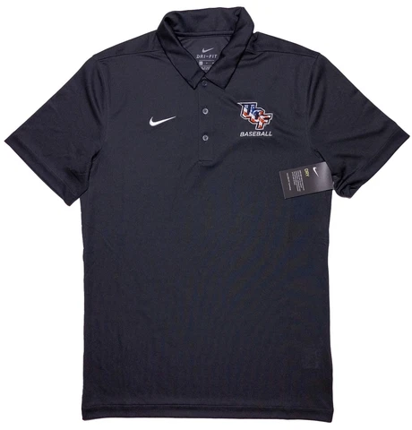 NIKE UCF Knights Baseball Polo Shirt Patriotic USA Flag Gray Small S ~ New Cover