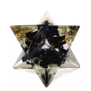 Tormalina Nera Orgone Merkaba/Pietra Merkaba Cristallo Reiki Guarigione 20-25mm - Foto 1 di 2