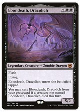 MTG - 1 x Ebondeath, Dracolich - Mythic Rare Zombie Dragon - (AFR) - M/NM