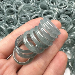Natural hazardous material jadeite A-grade super ice ring blue water - Picture 1 of 6