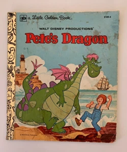 Little Golden Book Pete's Dragon Walt Disney (PB 1980) Vintage Storybook - Picture 1 of 13