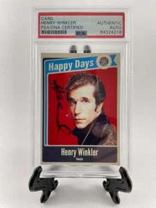 Henry Winkler Signed Happy Days Fonzie Trading Card B PSA/DNA Encapsulated - Picture 1 of 2