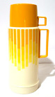 Vintage THERMOS King Seeley 1 Liter Yellow w/ Stopper and Cup Model 2505 EUC