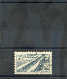 Libanon Sc C192 (MI 519) sehr guter Erhaltungszustand gebraucht 1954 300p graublau, Luftpost, Top-Wert, 15 $ - Bild 1 von 1