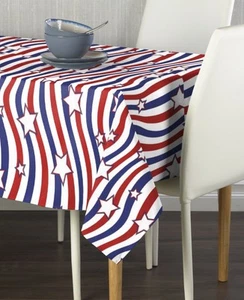 American Stars & Stripes Signature Tablecloth Assorted Sizes - Picture 1 of 20