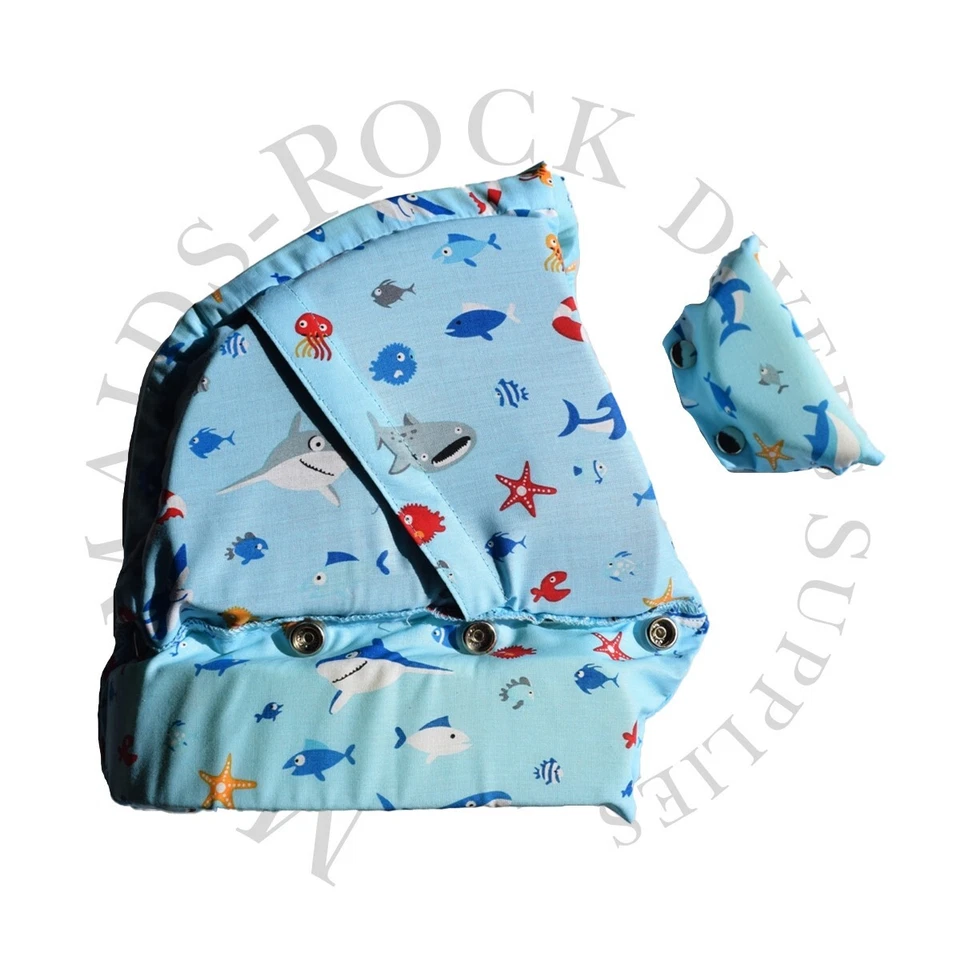 Buceo comercial: forro de sombrero/tiburones sonrientes Foto 1 de 1