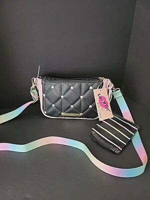 BETSEY JOHNSON QUILTED NWT Crossbody Wallet Purse W/ Card Case - Image 1 of 4