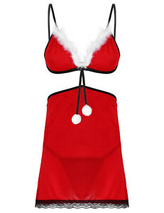 Womens Feather Trim Hooded Crop Top with Mini Skirt Christmas Xmas Party Outfits