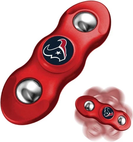 New 2 in 1 NFL Houston Texans Flik Fidget Spinner and Rollng Fidget Balls Cover