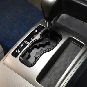 ABS Carbon fiber Console Shift Knob Lever Bezel Frame Trim Fits Tacoma 2006-2015 - Foto 1 di 7