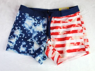 Pantalones Cortos de Natación O’Rageous Niñas Juniors Bandera Americana Patriótica, Pequeños, Nuevos Foto 1 de 4