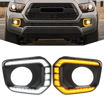 Daytime Running Lights for 2016-2023 Toyota Tacoma LED Fog Light Accessories DRL — 第 1/4 张图片
