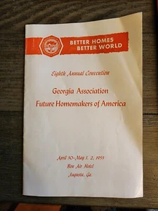 Georgia Association Future Homemakers of America 1953 Augusta Georgia - Picture 1 of 3