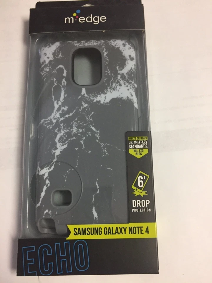 Nueva funda M-Edge Echo (color gris mármol) para Samsung Galaxy Note 4 Foto 1 de 2