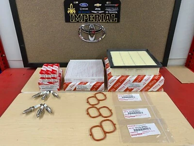 2011-16 TOYOTA SIENNA V6 GENUINE OEM TUNE UP KIT SPARK PLUGS AIR & CABIN FILTERS - Image 1 of 4