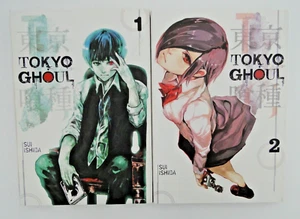 Tokyo Ghoul manga Vol. 1-2 Viz Signature Anime Sui Ishida - Picture 1 of 12