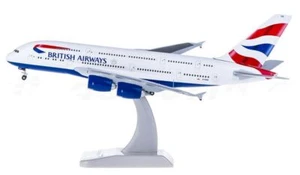 1:400 Hogan BRISTISH AIRWAYS AIRBUS A380 Passenger Airplane Diecast Plane Model - Picture 1 of 4