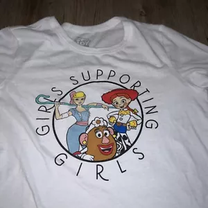Toy Story T-Shirt Women’s Size Medium Girls Supporting Girls Disney Pixar Cute - Picture 1 of 4