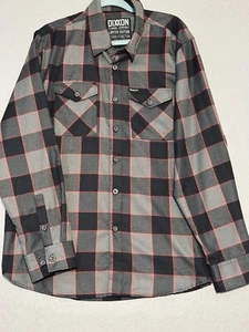Mens Dixxon Flannel Limited Edition Snap On Collaboration XL Shirt Gray & Red - Picture 1 of 12