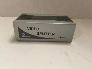 2 Port Video Splitter Gray - Picture 1 of 6