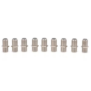 10Pack F Type Coupler Adapter Connector Female F/F Jack RG6 Coax Coaxial Cabl-;h - Picture 1 of 6