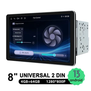 4GB 8 Inch Carplay & Andrid Auto Touch Screen Bluetooth Radio For Universal 2DIN - Picture 1 of 16