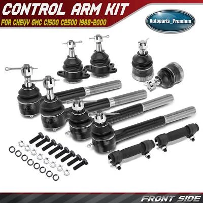 10x Extremo de varilla de amarre delantero y rótula para Chevrolet GMC C1500 C2500 1988-2000 Yukon Foto 1 de 4