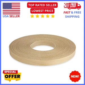 Birch Edge Banding 1/2" x 25ft – Pre-Glued Iron-On Wood Veneer Trim Strip - Picture 1 of 7