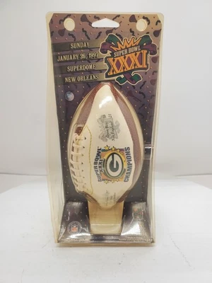 Mini fútbol conmemorativo Green Bay Packer Super Bowl XXXI Champions 1996 Foto 1 de 4