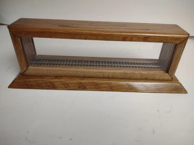 Model Train Display Case, Ho Scale, made of Oak. - Image 1 of 4